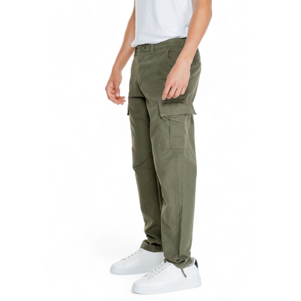 Jack Jones Green Cotton Jeans & Men's Pant