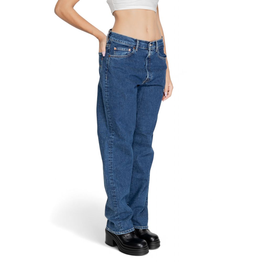 Replay Blue Cotton Mom Women's Jeans