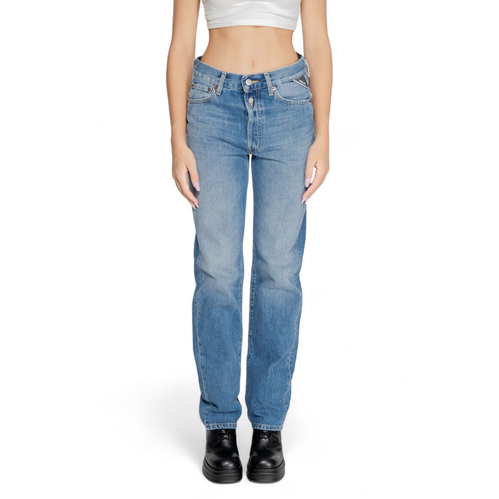 Replay Blue Cotton Mom Women's Jeans