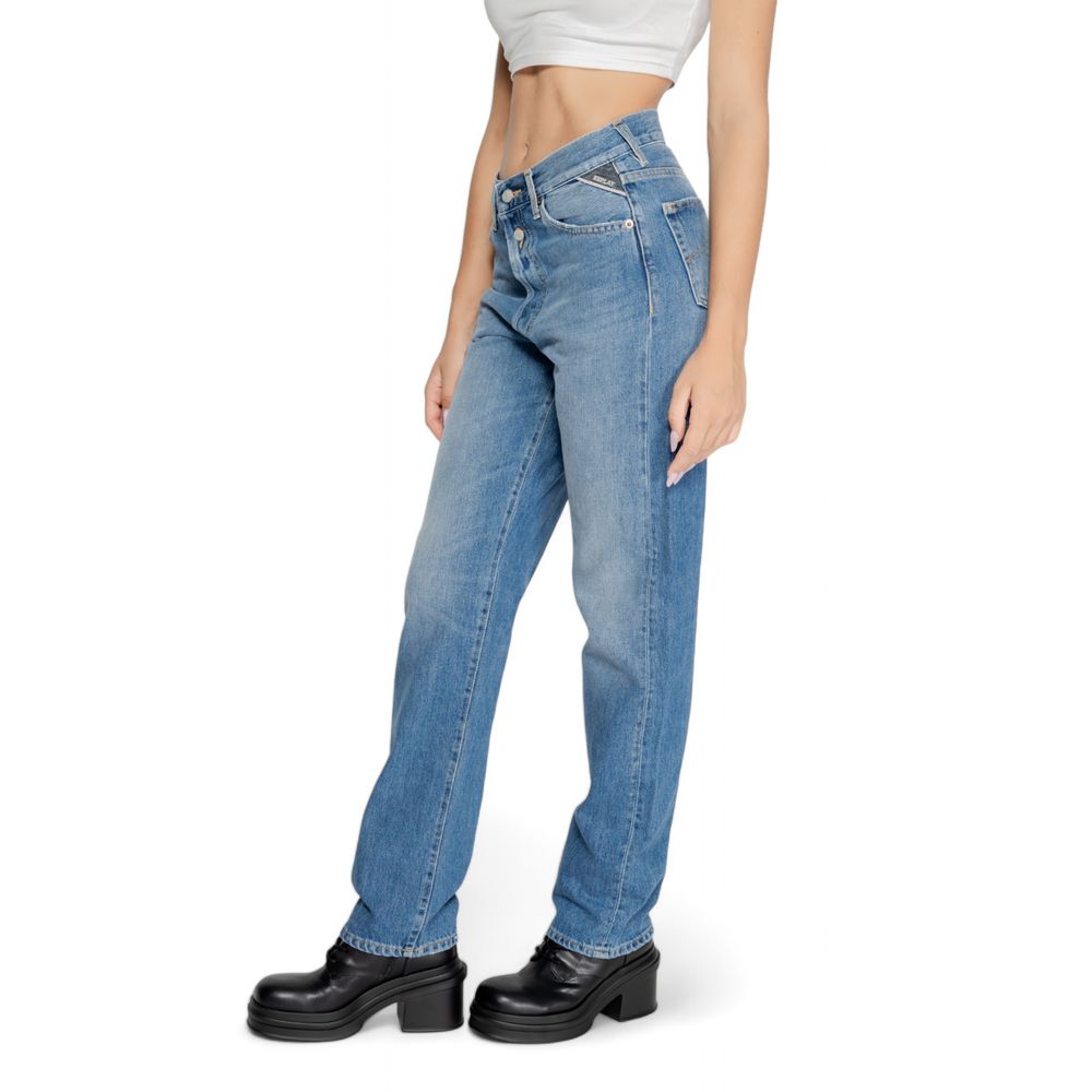 Replay Blue Cotton Mom Women's Jeans