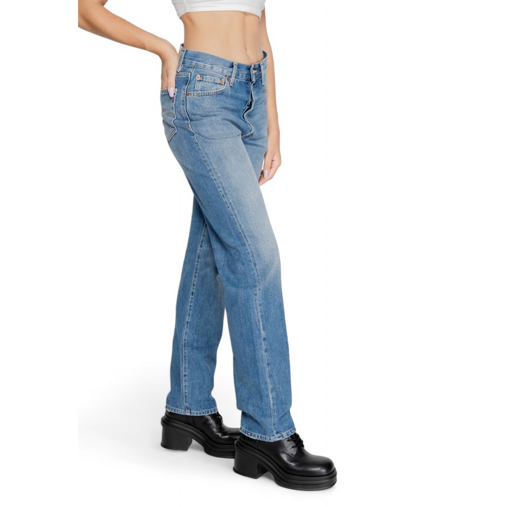 Replay Blue Cotton Mom Women's Jeans