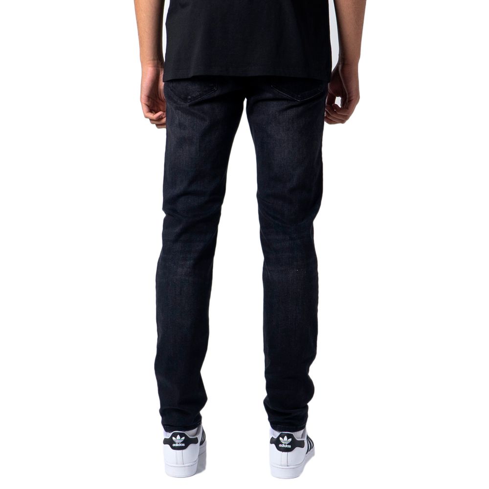 Jack Jones Black Cotton Jeans & Men's Pant