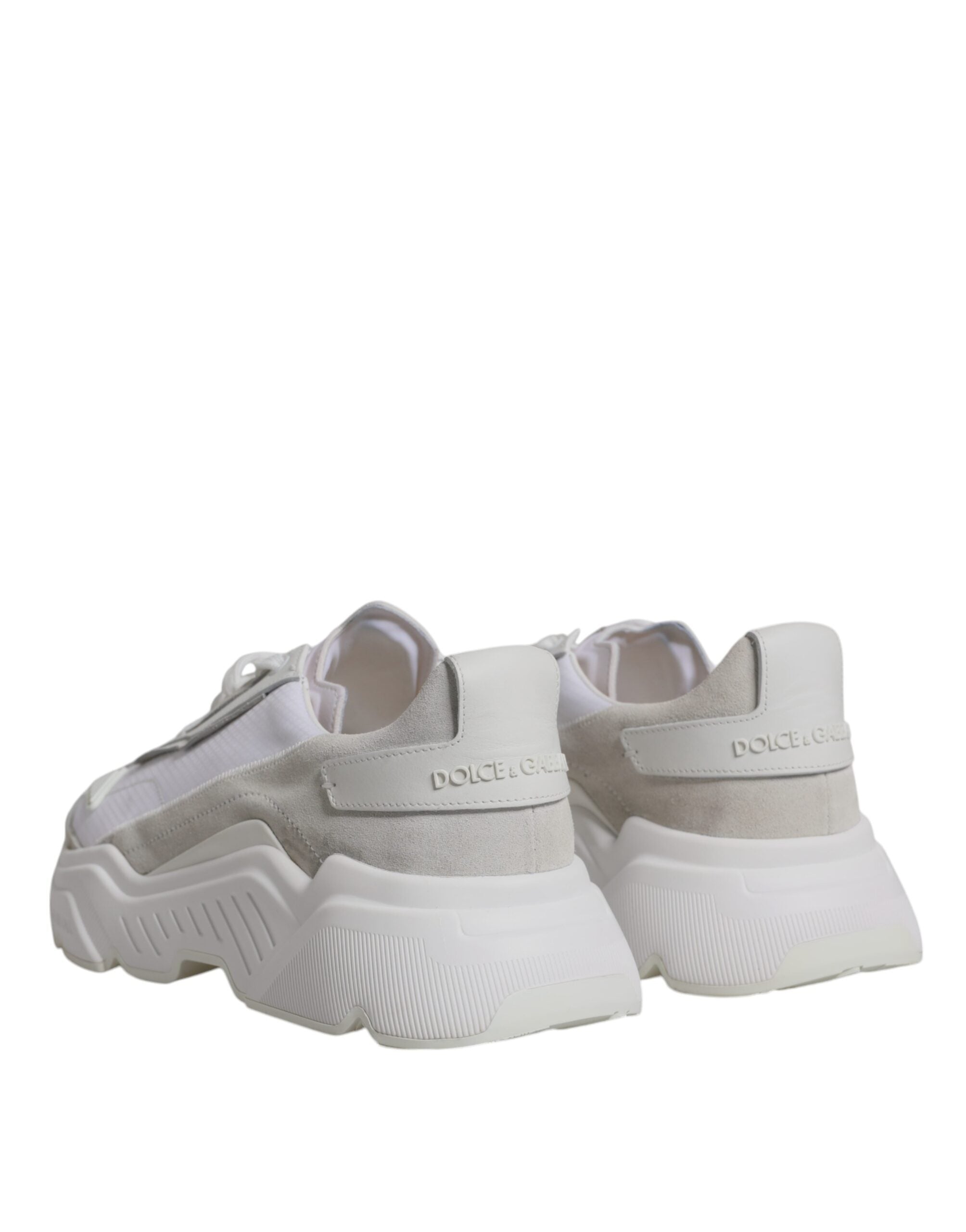 Dolce & Gabbana White Leather Daymaster Low Top Sneaker Men's Shoes (Pre-Owned)