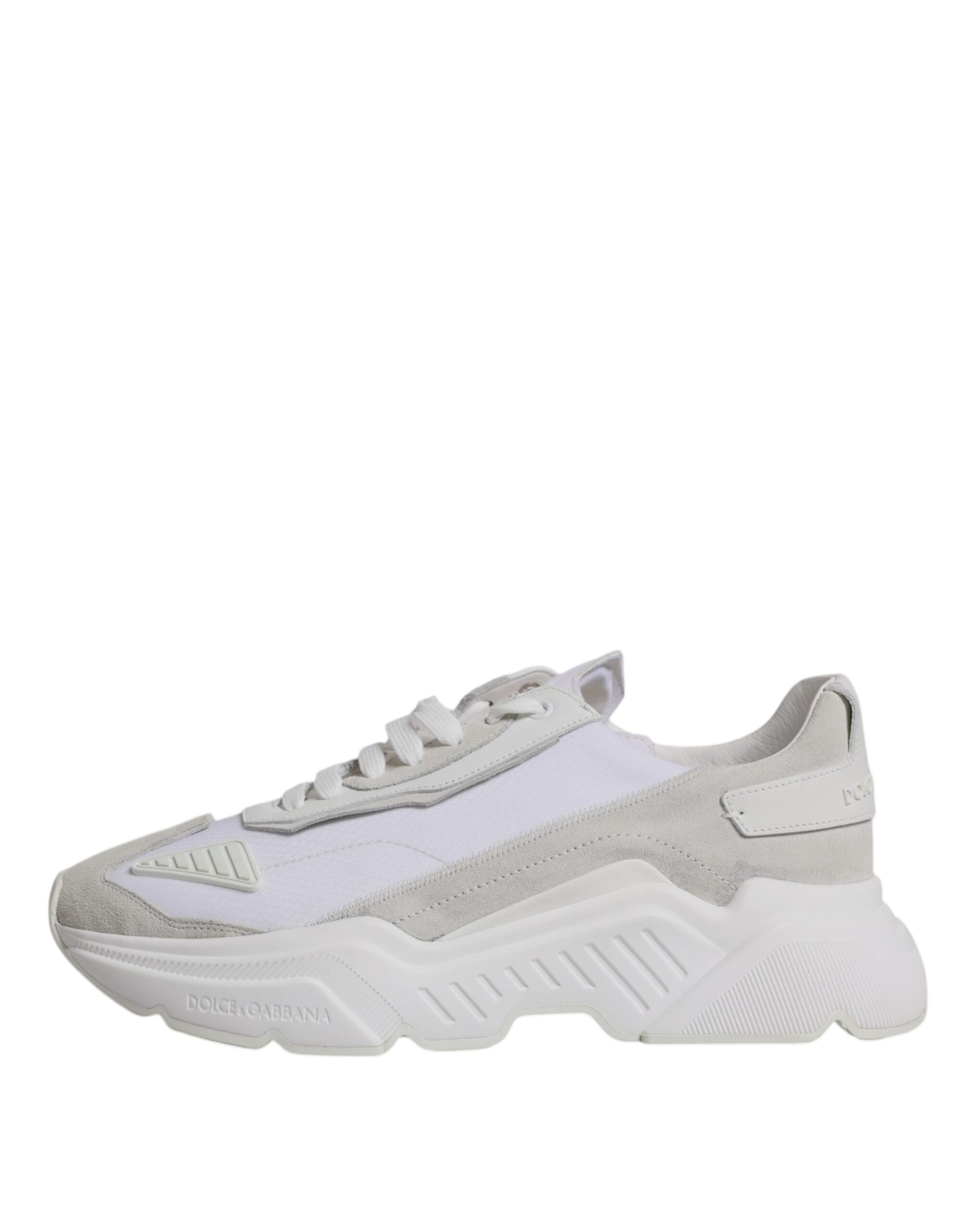 Dolce & Gabbana White Leather Daymaster Low Top Sneaker Men's Shoes (Pre-Owned)