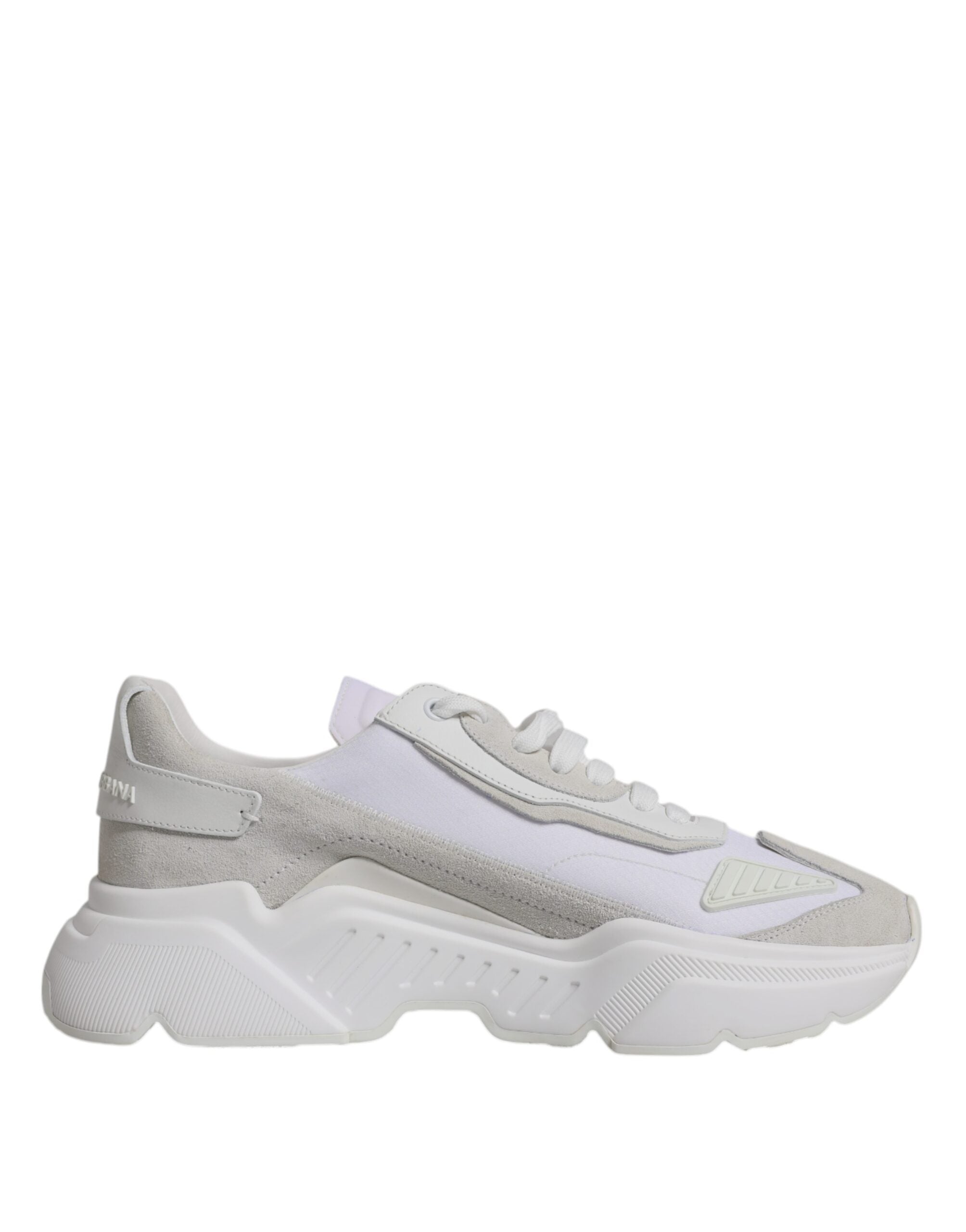 Dolce & Gabbana White Leather Daymaster Low Top Sneaker Men's Shoes (Pre-Owned)