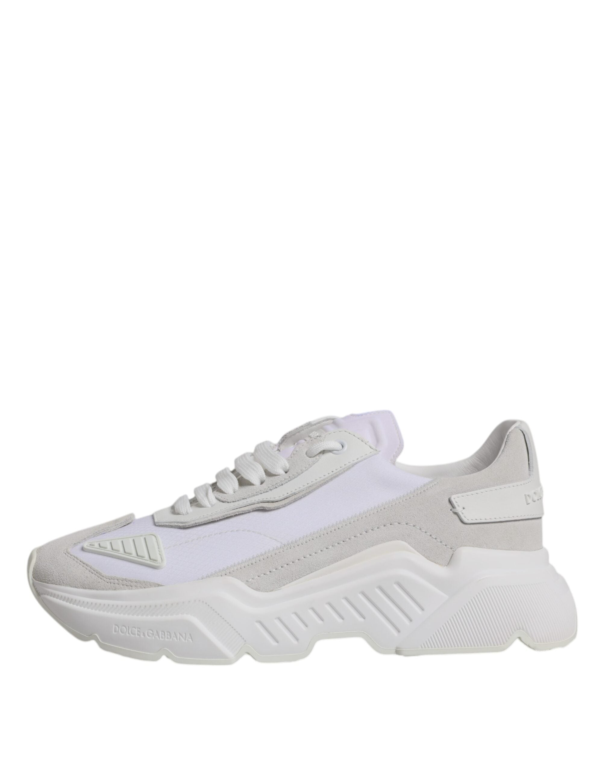Dolce & Gabbana White Leather Daymaster Low Top Sneakers Men's Shoes