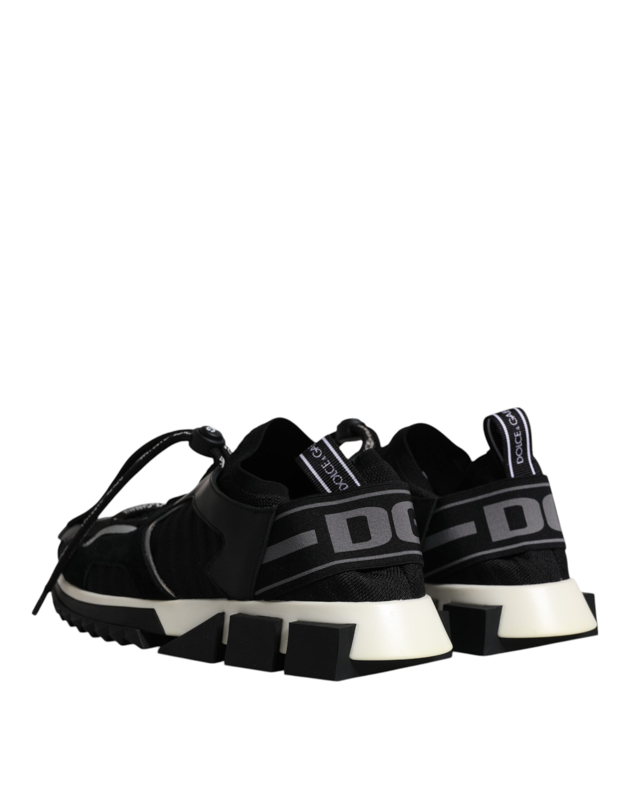 Dolce & Gabbana Black White Logo Sorrento Mens Sneakers Men's Shoes