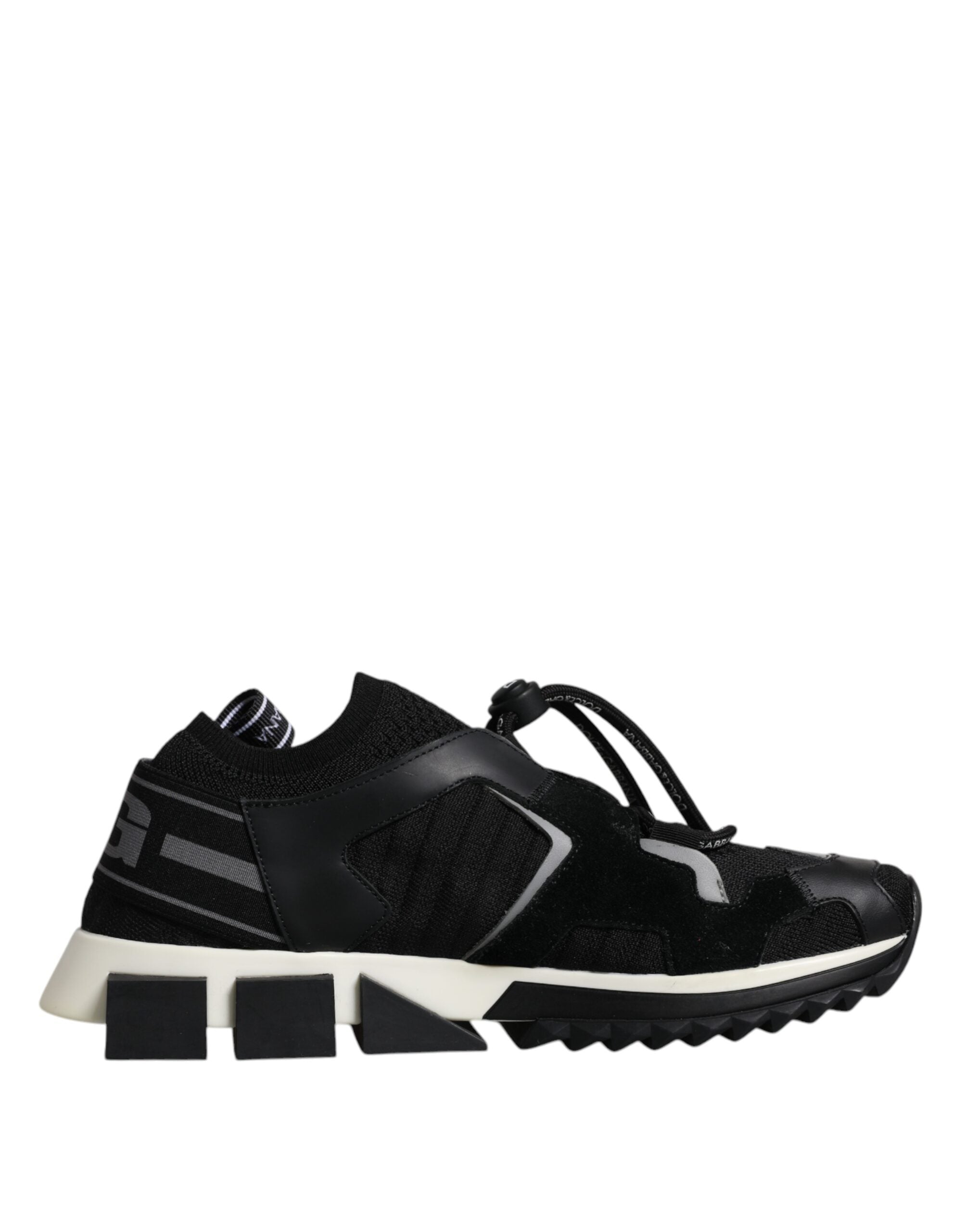 Dolce & Gabbana Black White Logo Sorrento Mens Sneakers Men's Shoes
