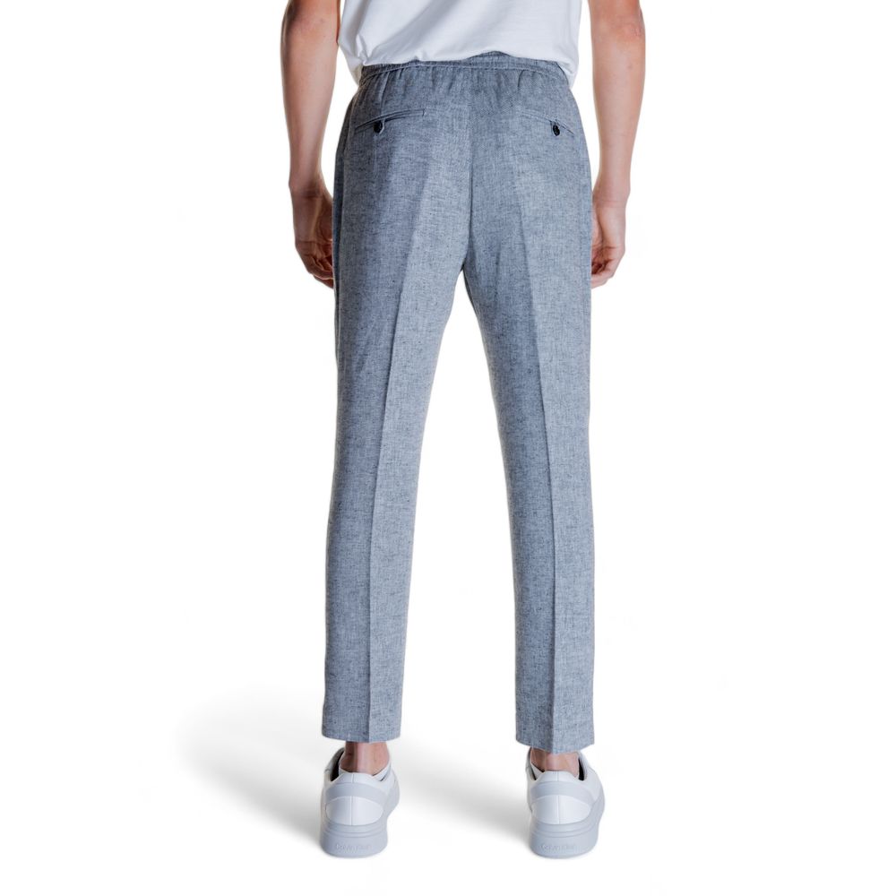 Antony Morato Black Linen Casual Men's Pants
