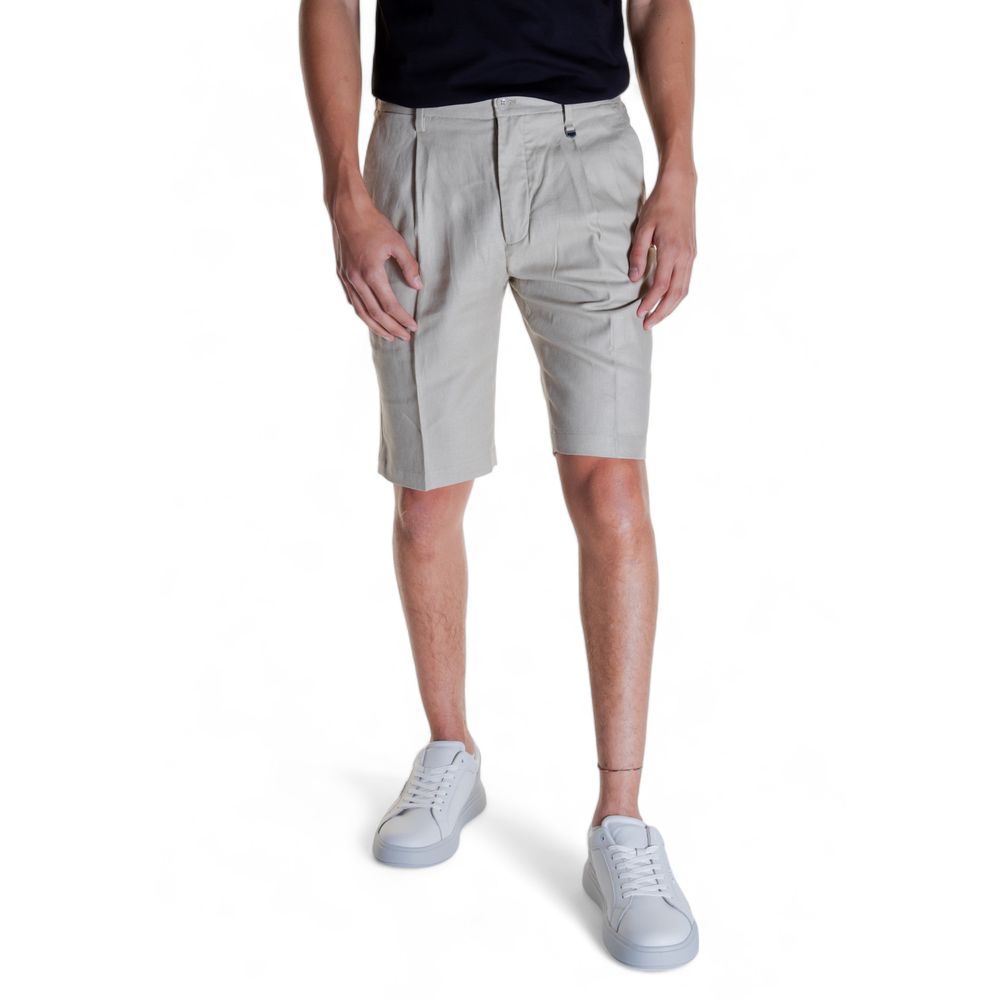 Antony Morato Beige Linen Bermuda Men's Shorts