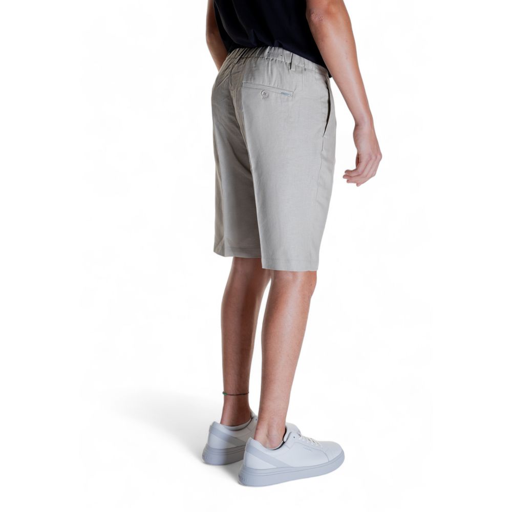 Antony Morato Beige Linen Bermuda Men's Shorts