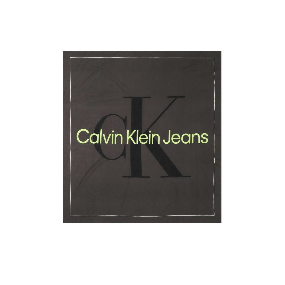 Calvin Klein Black Organic Cotton Women's Scarf