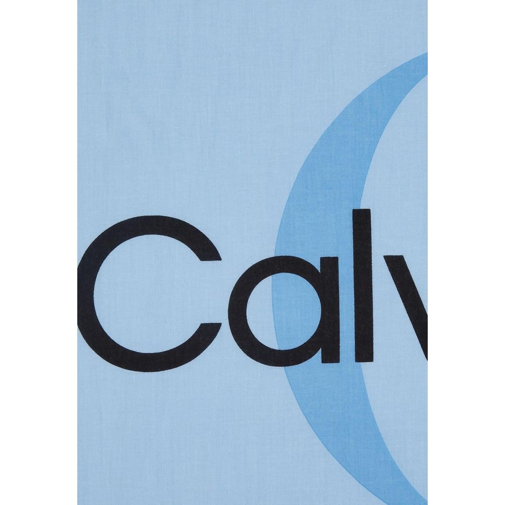 Calvin Klein Blue Organic Cotton Women's Scarf