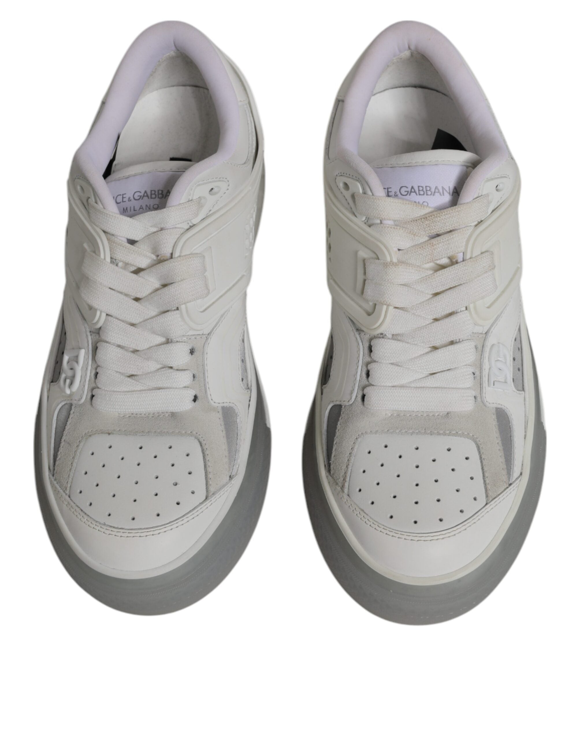 Dolce & Gabbana White DG Logo CUSTOM 2.Zero Sneakers Men's Shoes