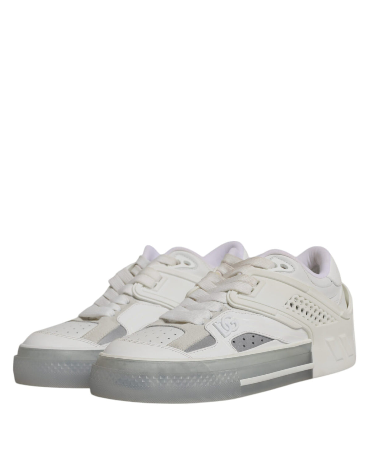 Dolce & Gabbana White DG Logo CUSTOM 2.Zero Sneakers Men's Shoes