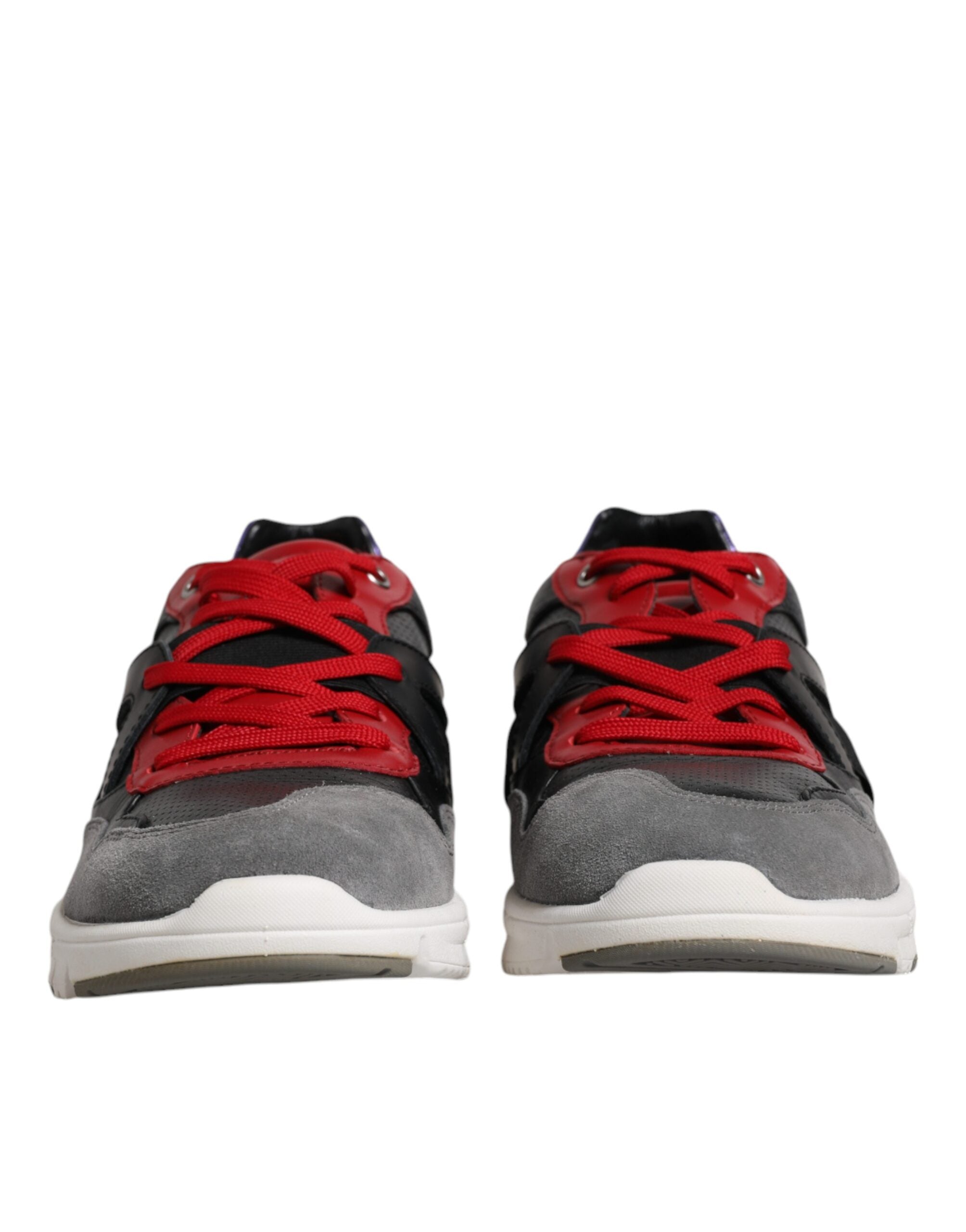 Dolce & Gabbana Multicolor Leather Suede Low Top Sneakers Men's Shoes