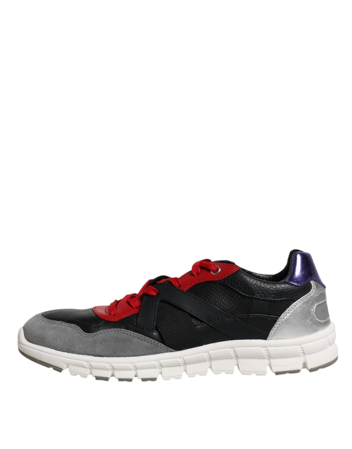 Dolce & Gabbana Multicolor Leather Suede Low Top Sneakers Men's Shoes