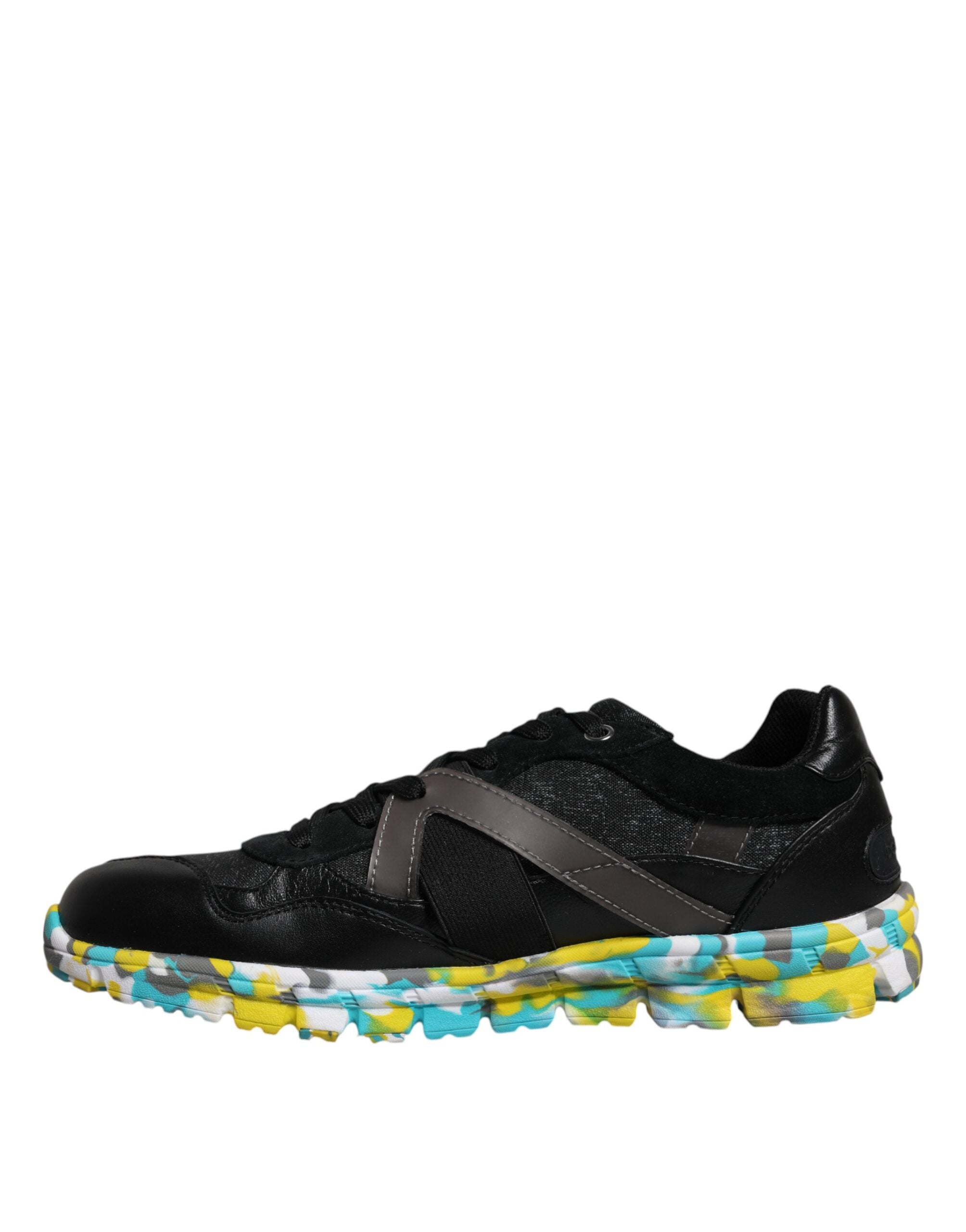 Dolce & Gabbana Black Polyester Low Top Men Sneakers Men's Shoes