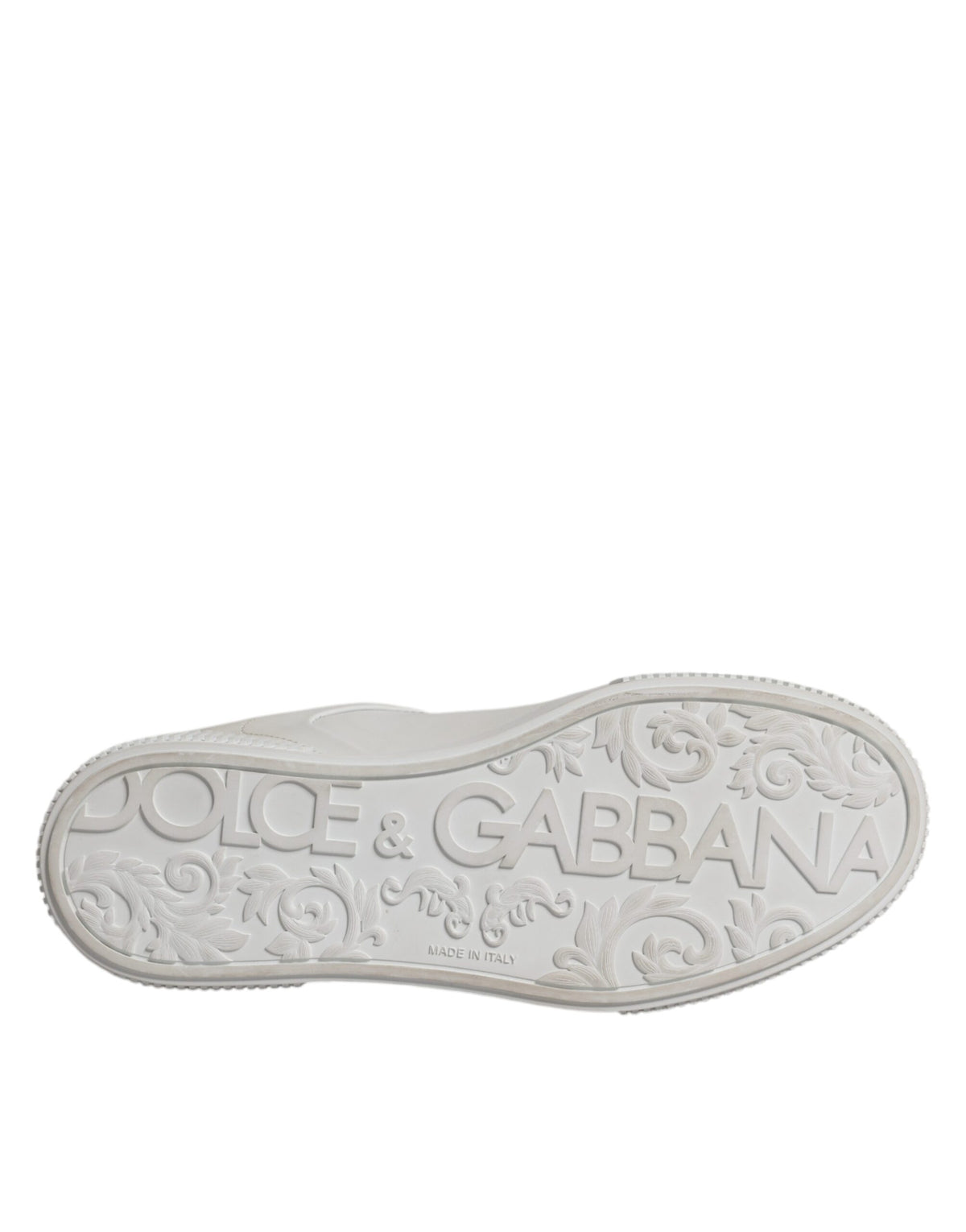 Dolce & Gabbana White Miami Leather Low Top Sneakers Women's Shoes (Pre-Owned)