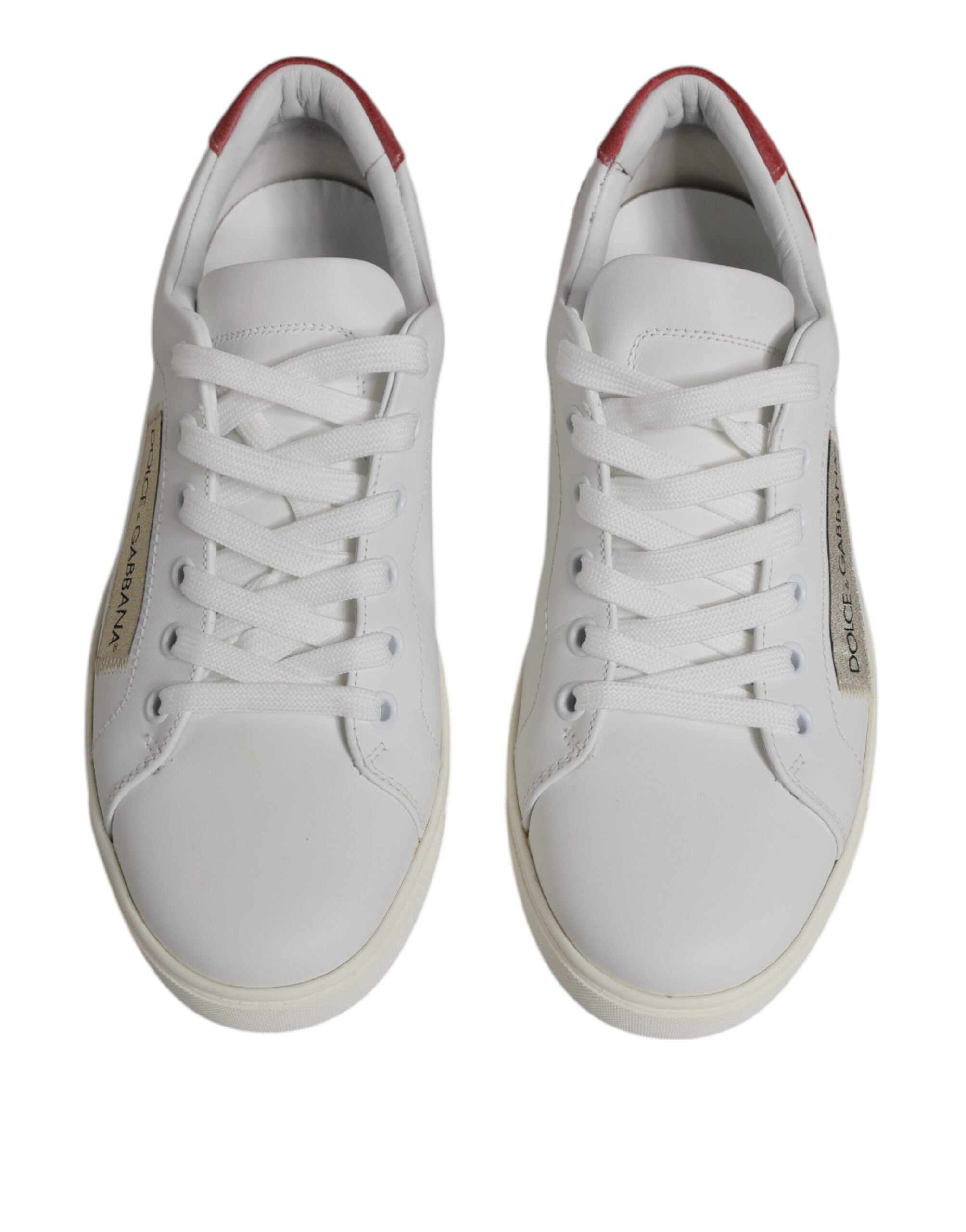 Dolce & Gabbana White London Calf Leather Sneakers Women's Shoes