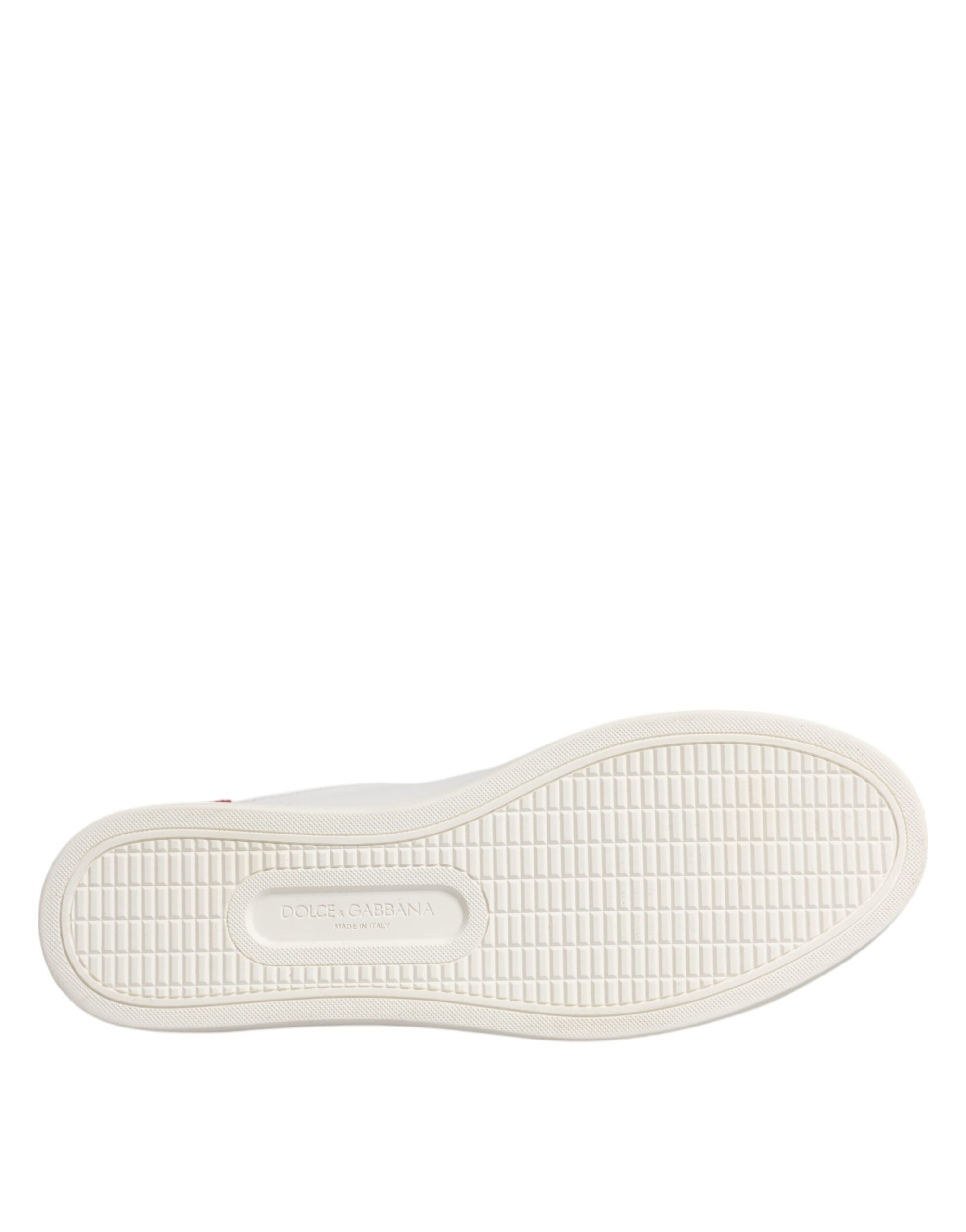 Dolce & Gabbana White London Calf Leather Sneakers Women's Shoes