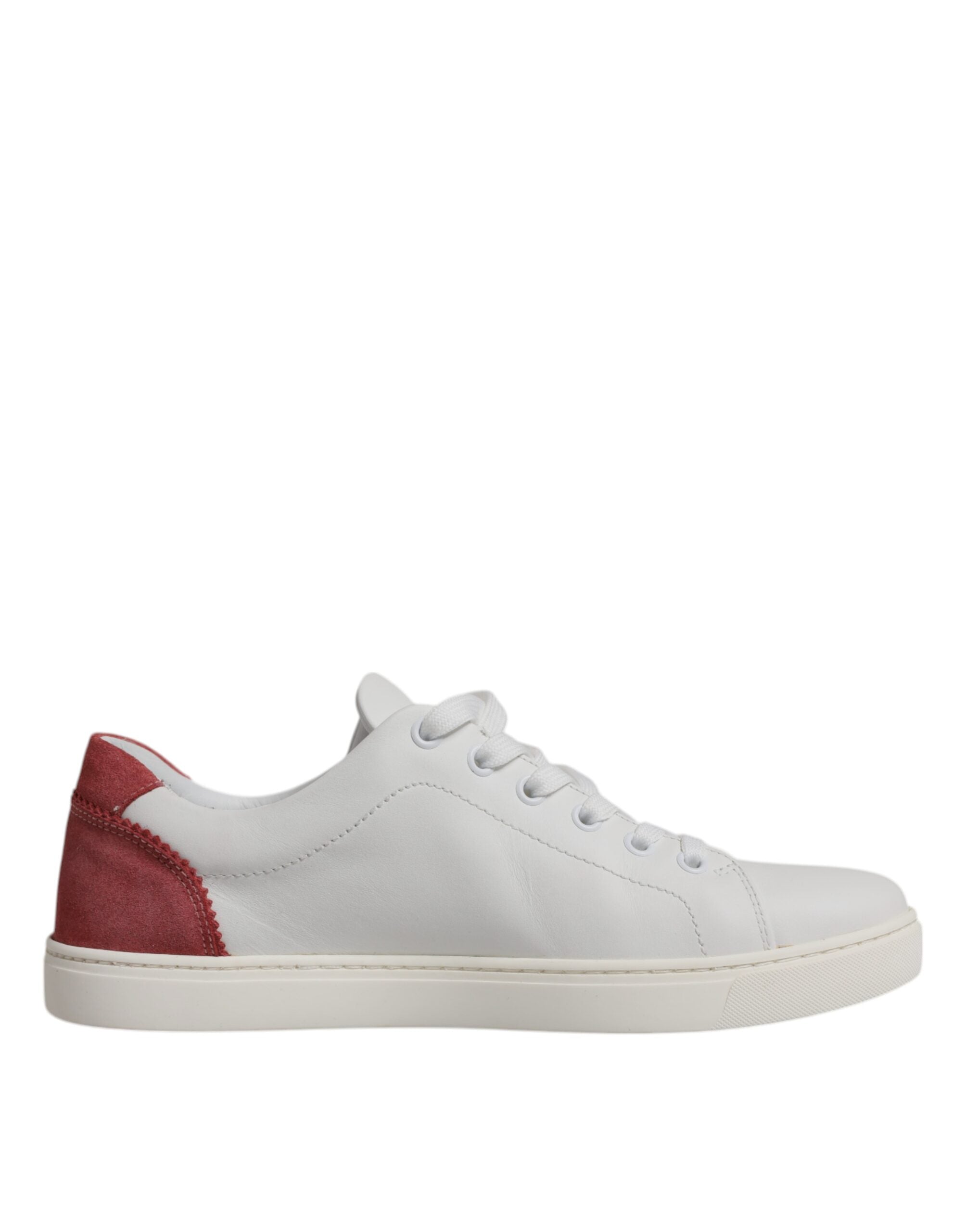 Dolce & Gabbana White London Calf Leather Sneakers Women's Shoes