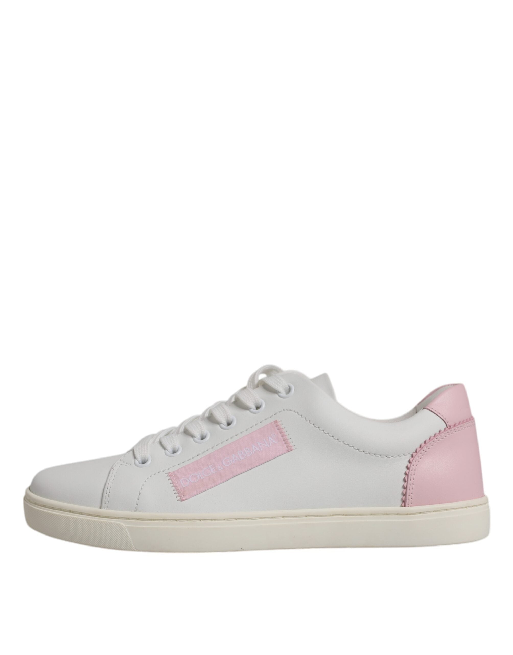 Dolce & Gabbana White Classic Calf Leather Sneakers Women's Shoes