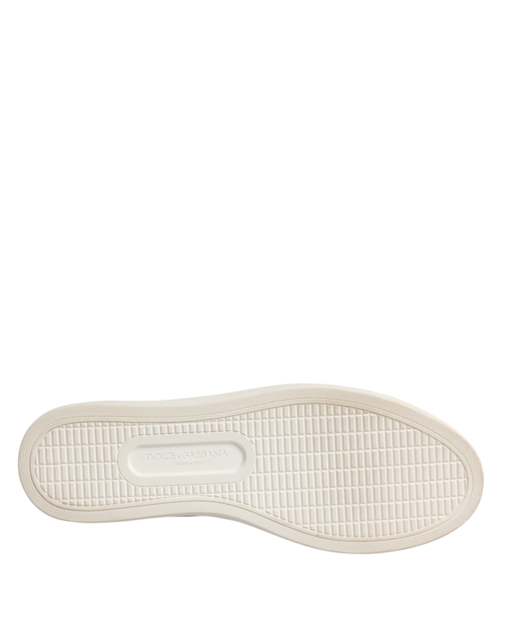 Dolce & Gabbana White Classic Calf Leather Sneakers Women's Shoes