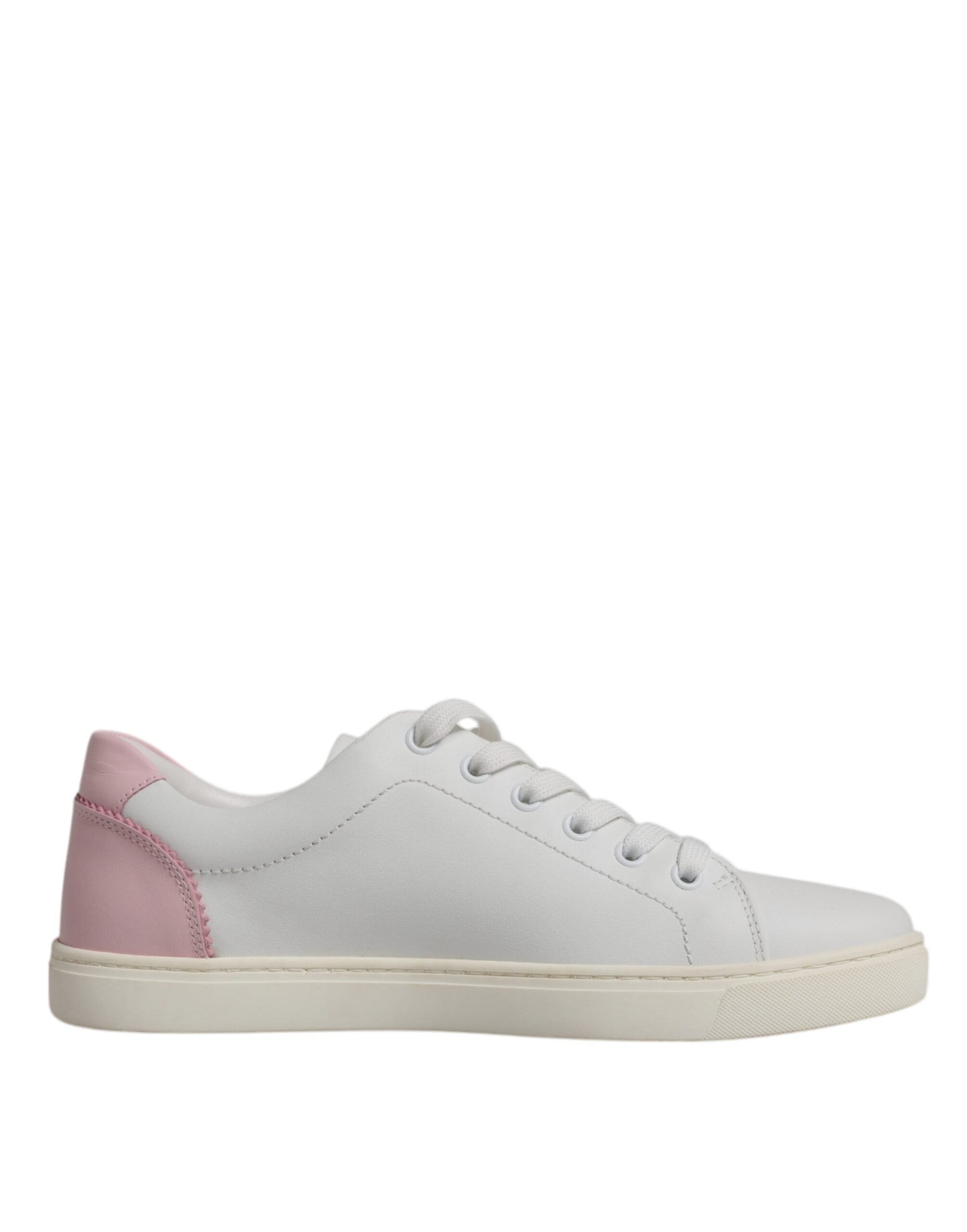 Dolce & Gabbana White Classic Calf Leather Sneakers Women's Shoes