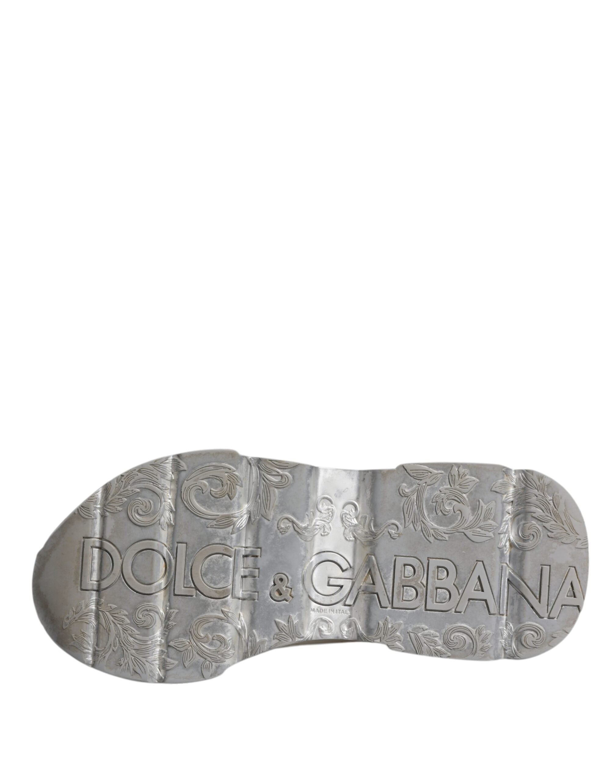 Dolce & Gabbana White Silver Daymaster Low Top Sneakers Women's Shoes (Pre-Owned)