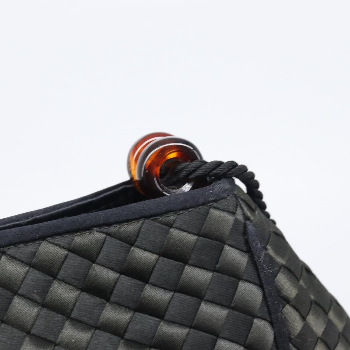 Bottega Veneta Vintage Intrecciato Hobo Nylon Black Nylon Shoulder Bag Bag (Pre-Owned)