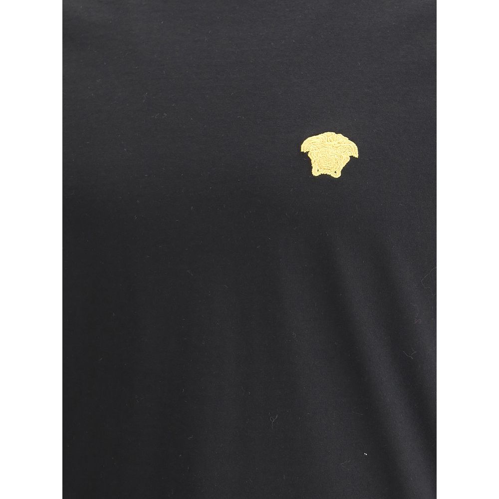 Versace Black Cotton Men's T-Shirt