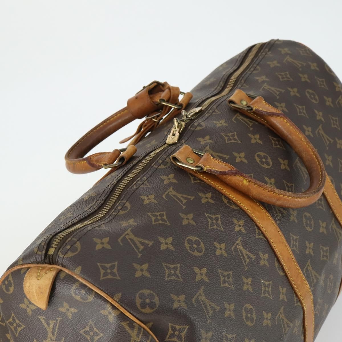 Louis Vuitton Keepall Monogram Canvas Brown Canvas Travel Bag Bag (Pre-Owned)