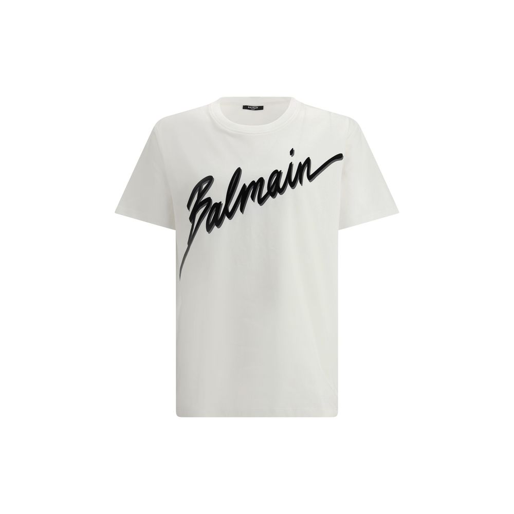 Balmain Letter Flock Men's T-Shirt