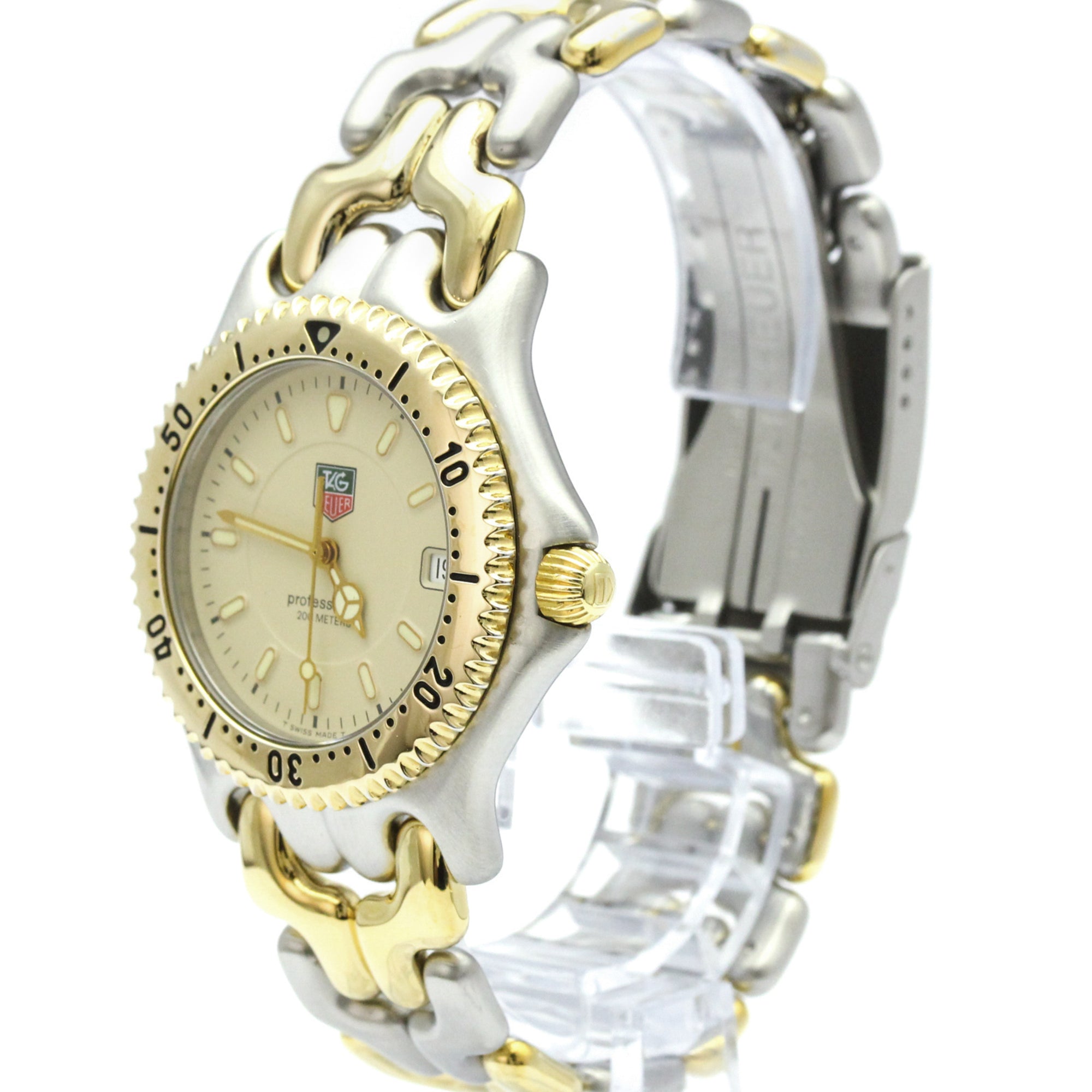 Tag Heuer Sel Professional 200M Quartz Stainless Steel And Gold Plated Watch (Pre-Owned)
