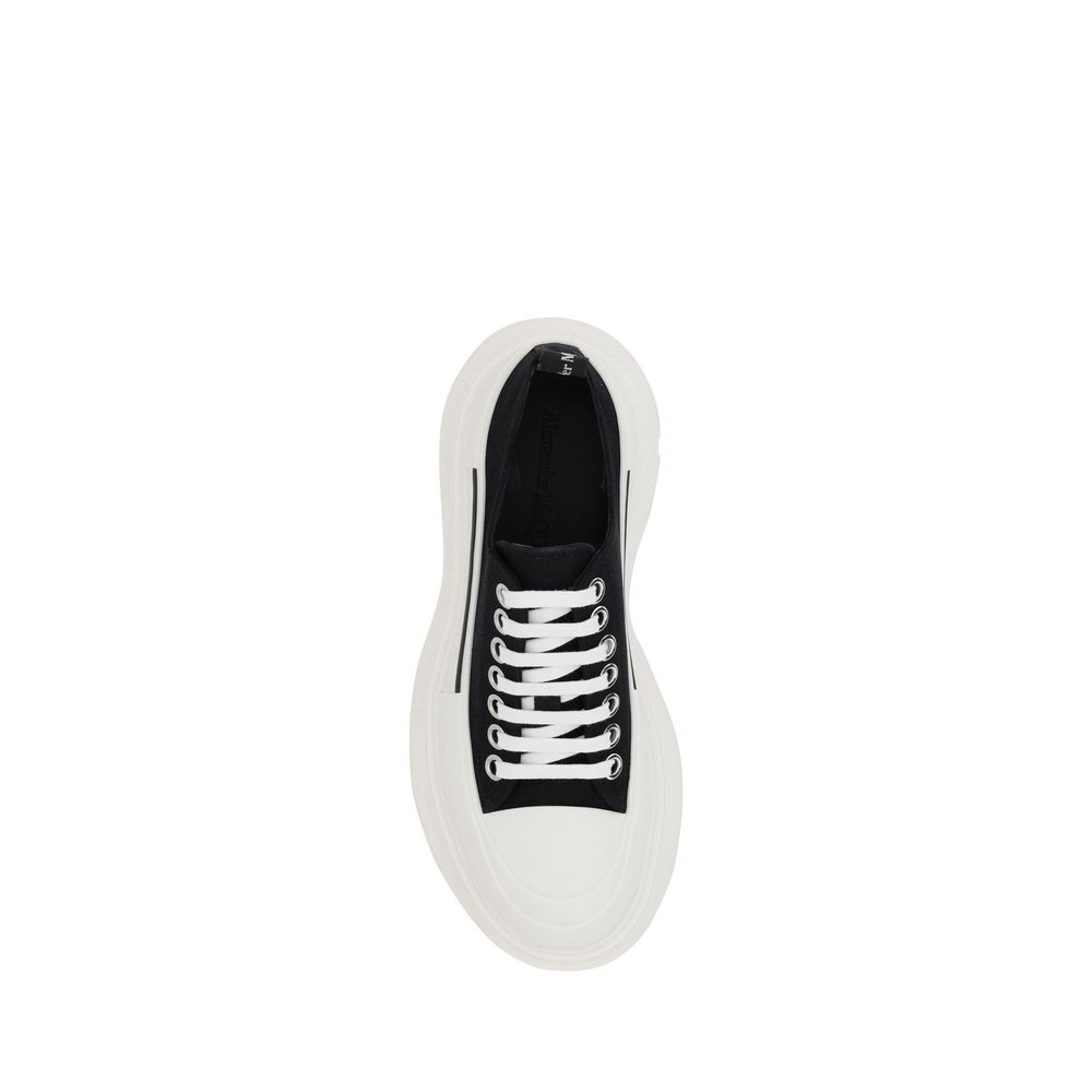 Alexander McQueen Black Cotton Chunky Women's Sneakers