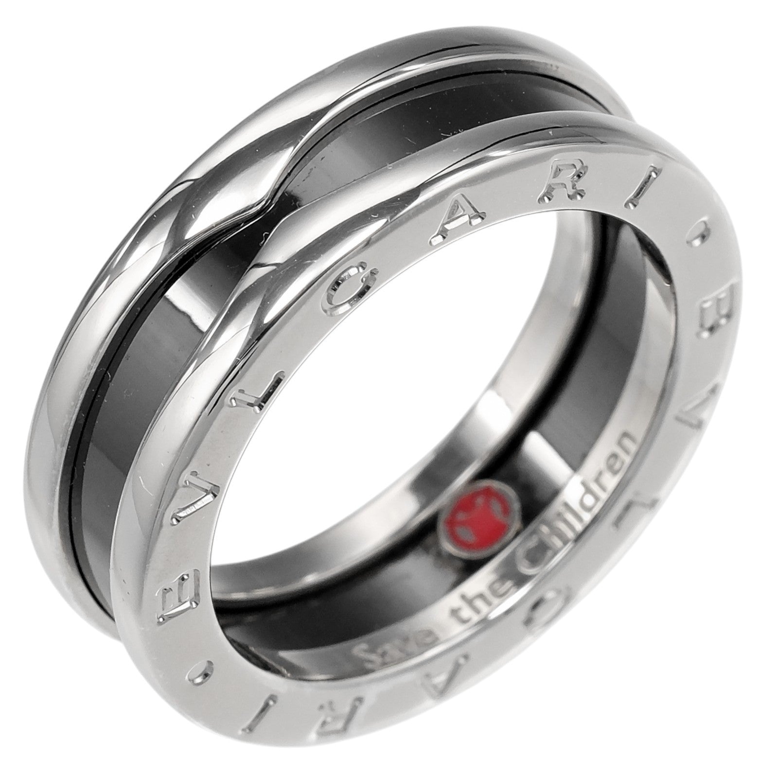 Bvlgari B.Zero1 Save The Children Soft Sterling Silver With Ceramic Silver Silver Bracelet Jewelry (Pre-Owned)