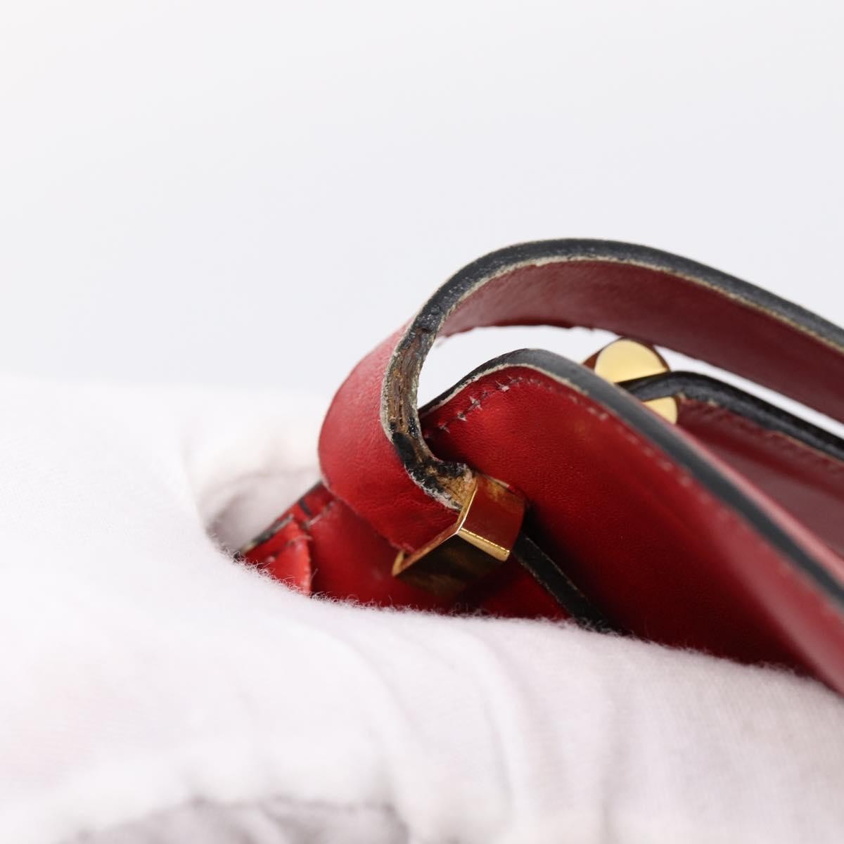 Christian Dior Handbag Leather Red Leather Handbag (Pre-Owned)