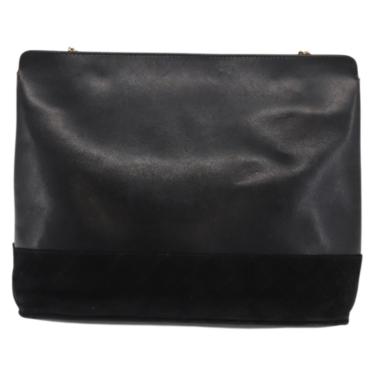 Salvatore Ferragamo Vintage Leather Black Leather Shoulder Bag Bag (Pre-Owned)
