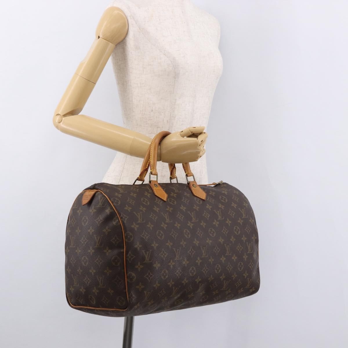 Louis Vuitton Speedy Monogram Canvas Brown Canvas Handbag (Pre-Owned)