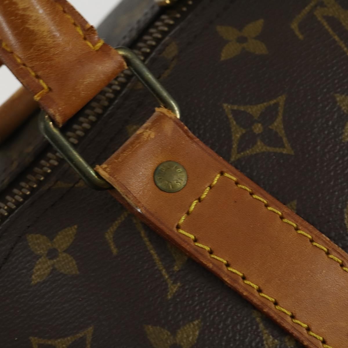Louis Vuitton Keepall Monogram Canvas Brown Canvas Travel Bag Bag (Pre-Owned)