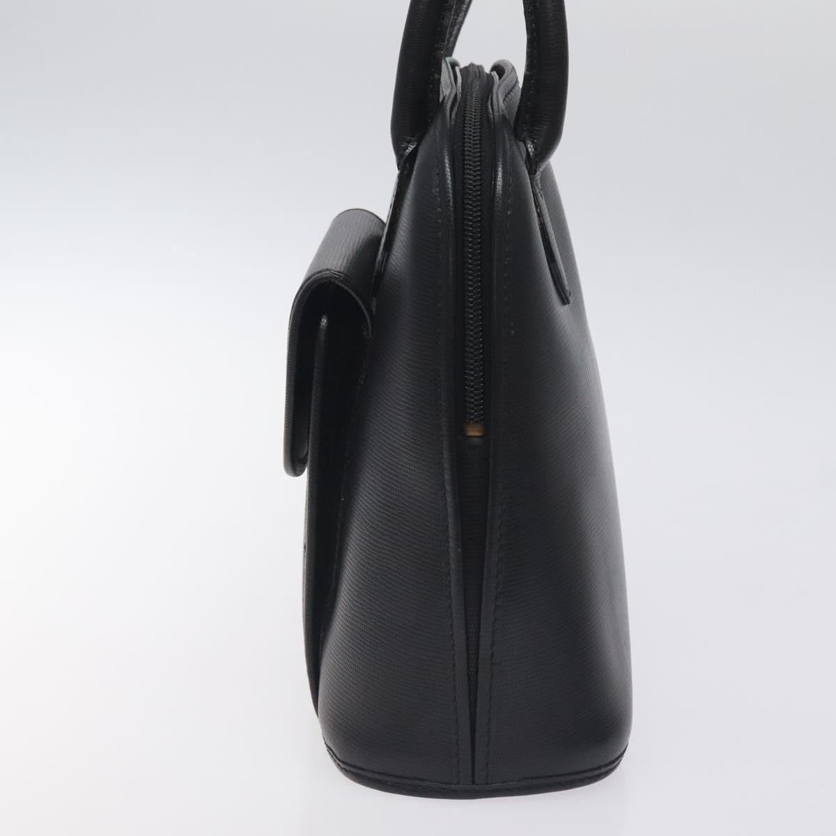 Celine Circle Logo Leather Black Leather Bag (Pre-Owned)
