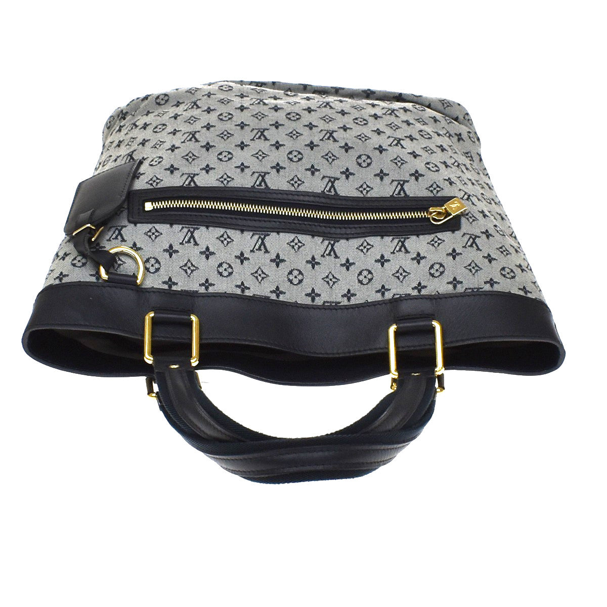 Louis Vuitton Lucille Mini Lin Blue Canvas Handbag (Pre-Owned)