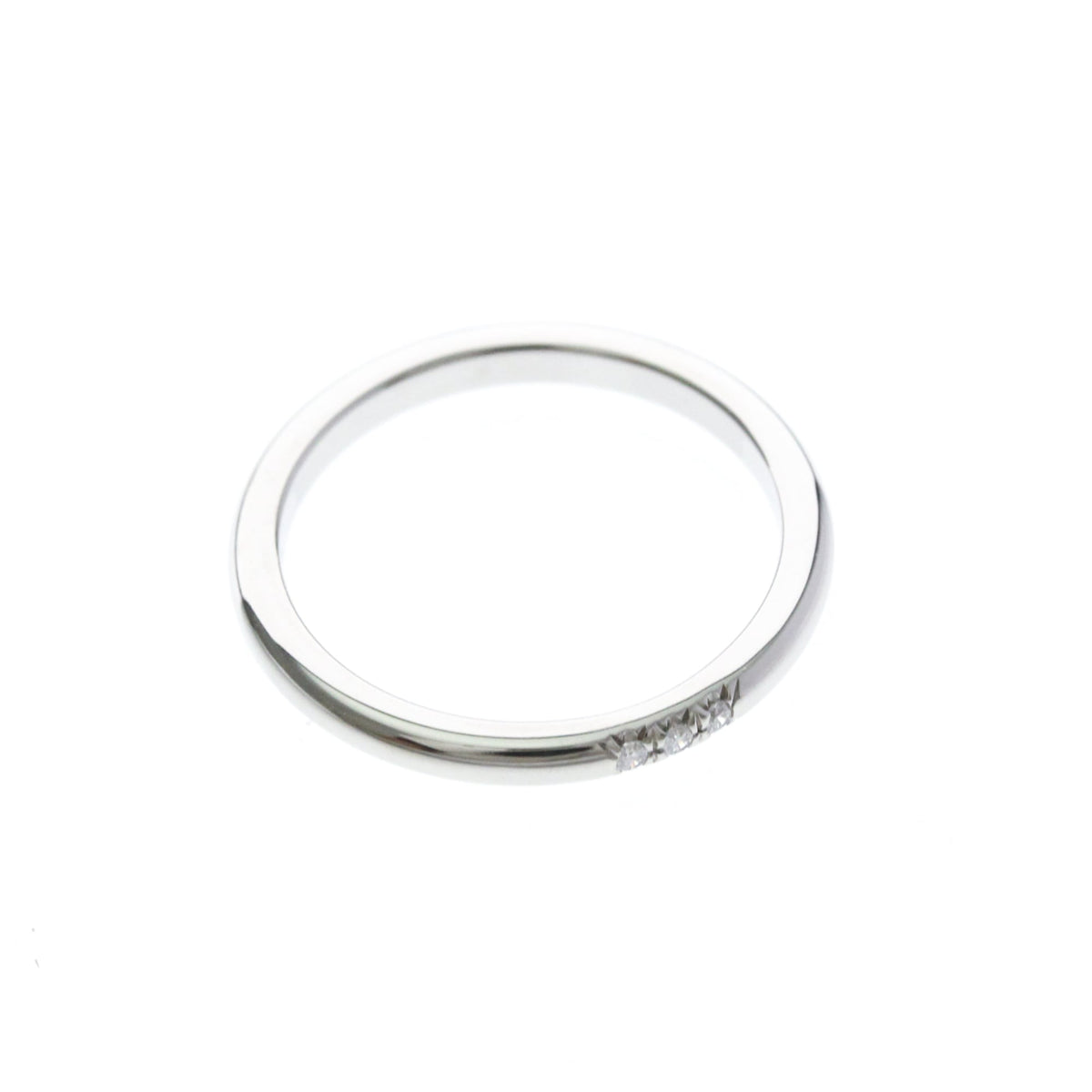 Tiffany & Co. Forever Band Platinum With Diamonds Silver Platinum Ring Jewelry (Pre-Owned)