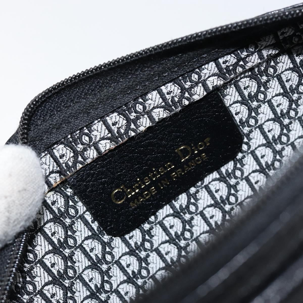 Christian Dior Vintage Leather Black Leather Shoulder Bag Bag (Pre-Owned)