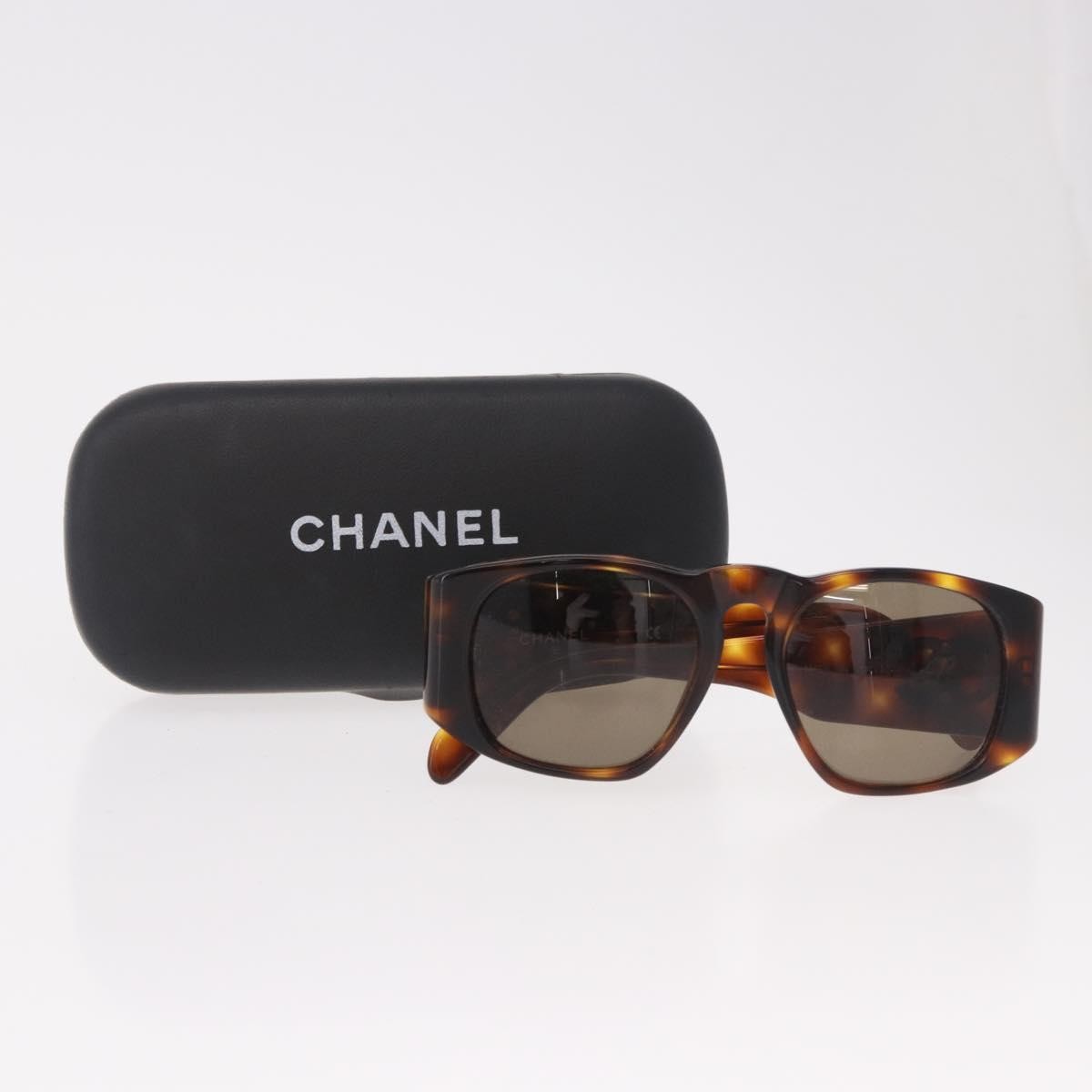Chanel Logo Cc Plastic Brown Plastic Sunglasse Accessory (Pre-Owned)