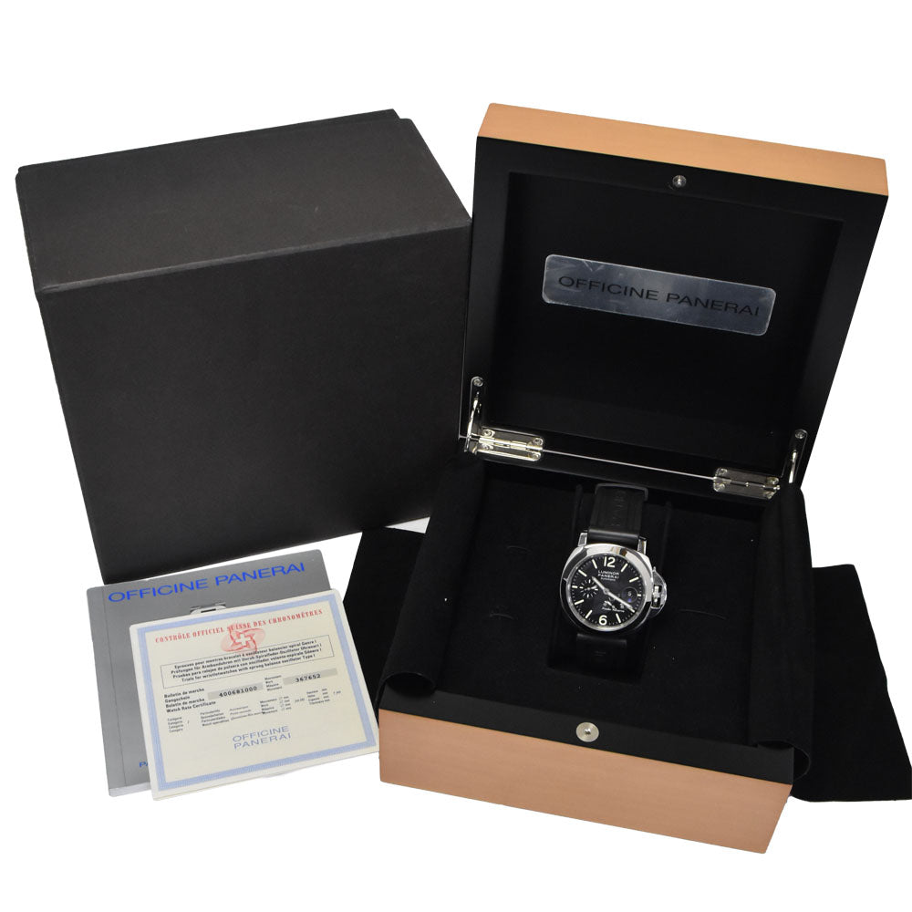 Panerai Luminor Power Reserve Automatic Stainless Steel And Rubber Watch (Pre-Owned)