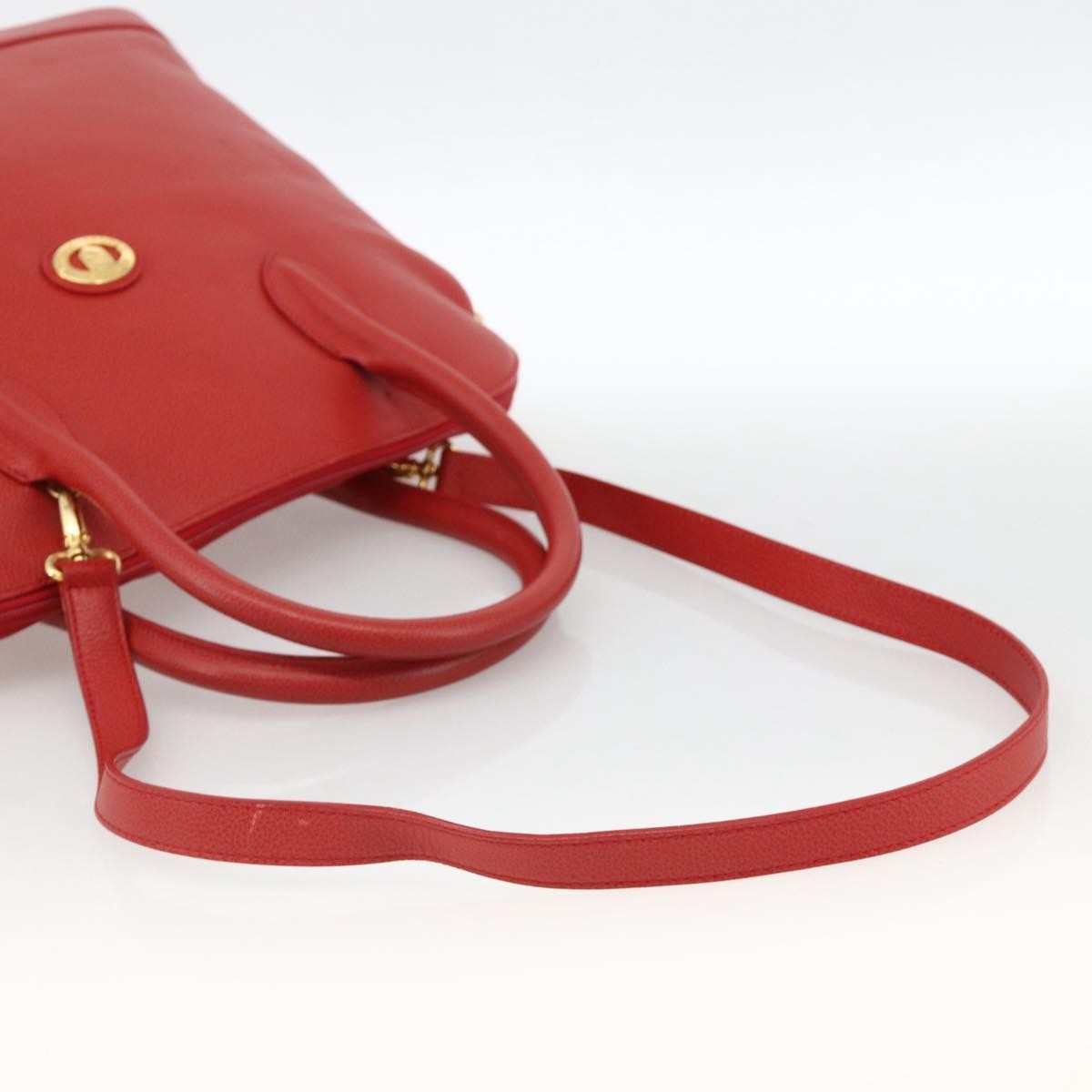 Burberry Vintage Leather Red Leather Handbag (Pre-Owned)