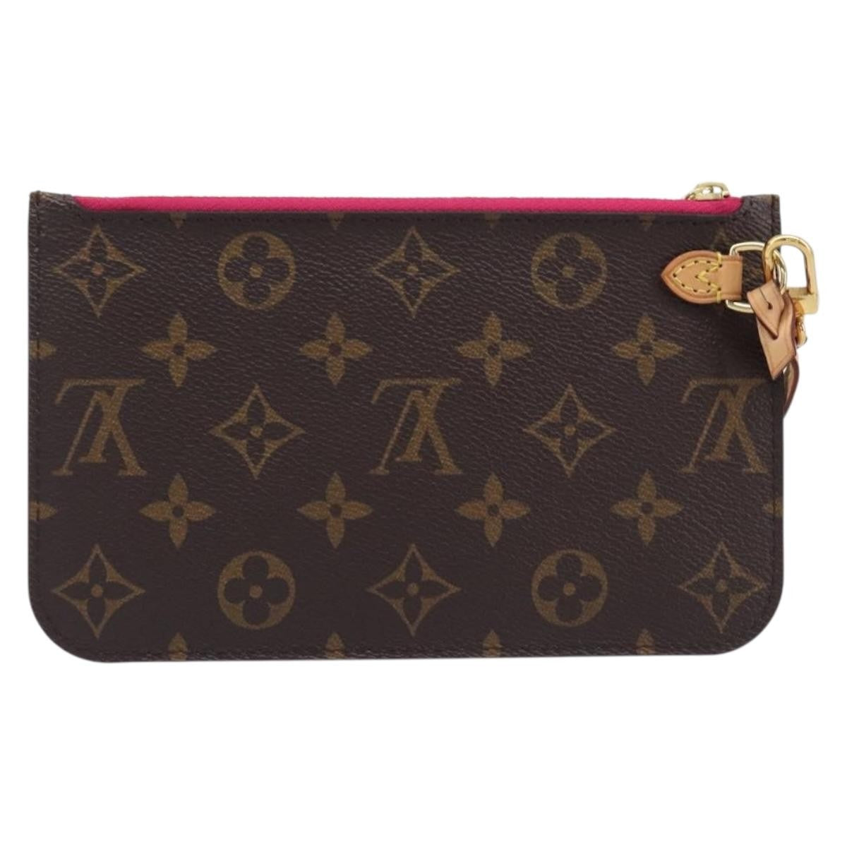 Louis Vuitton Neverfull Pochette Monogram Canvas Brown Canvas Clutche & Pouche Bag (Pre-Owned)