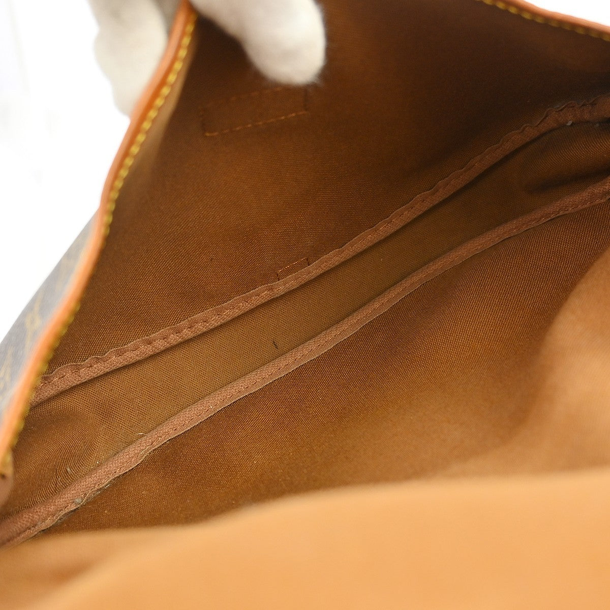 Louis Vuitton Saumur Monogram Canvas Brown Canvas Shoulder Bag Bag (Pre-Owned)